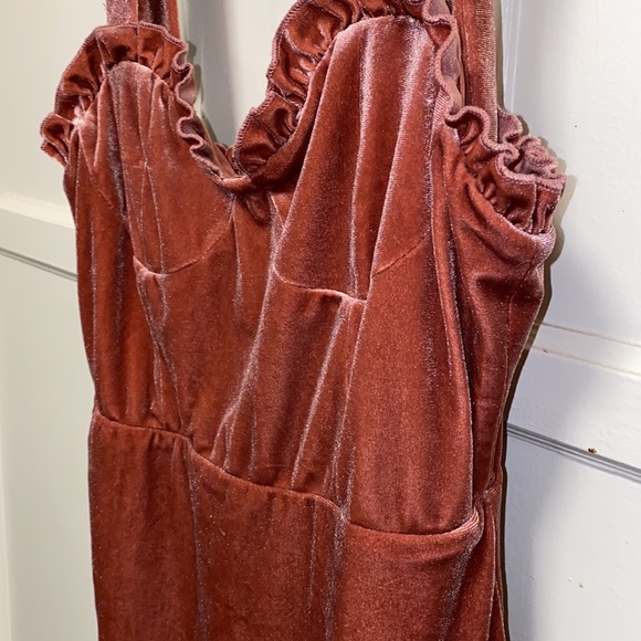 Forever 21 Blush Pink Mini Velvet Dress - Picture 11 of 13